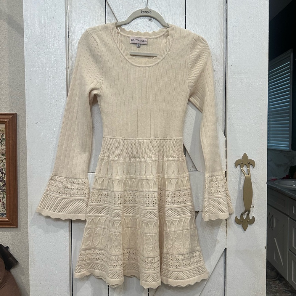 Off White crocheted dress